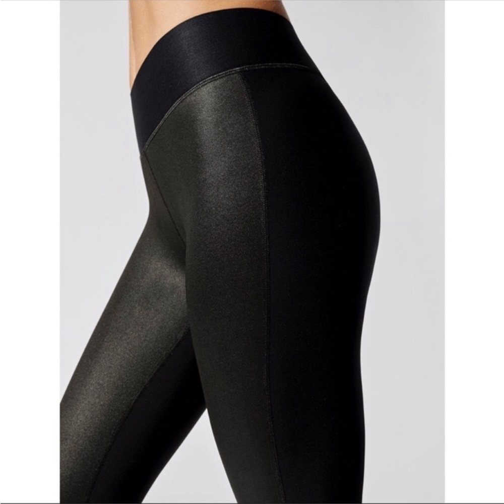 NWT- Terez Liquid Faux Leather Leggings - Picture 3 of 8